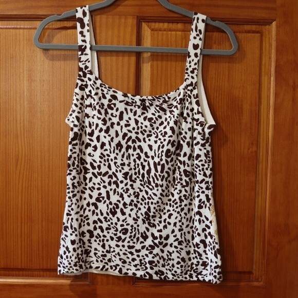 Cypress Animal Print Lace Trim Floral Cami Tank Top LG - Picture 8 of 13